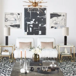 Javari Rug - Black/Ivory -Home Decor webimage 044005767 rv1 jpg