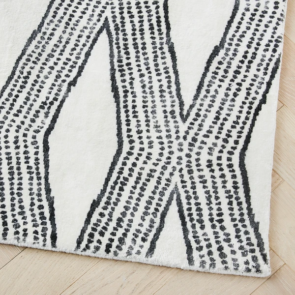 Nikki Chu - Zari Rug - Black 4 Nikki Chu - Zari Rug - Black - Image 2