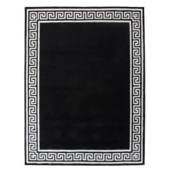 Greek Key Rug - Black/Ivory 7 Greek Key Rug - Black/Ivory -Home Decor webimage 044724254 044724255 044724256 SIL