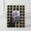 Glam Check Frame - Black 1 Glam Check Frame - Black -Home Decor webimage 080977659