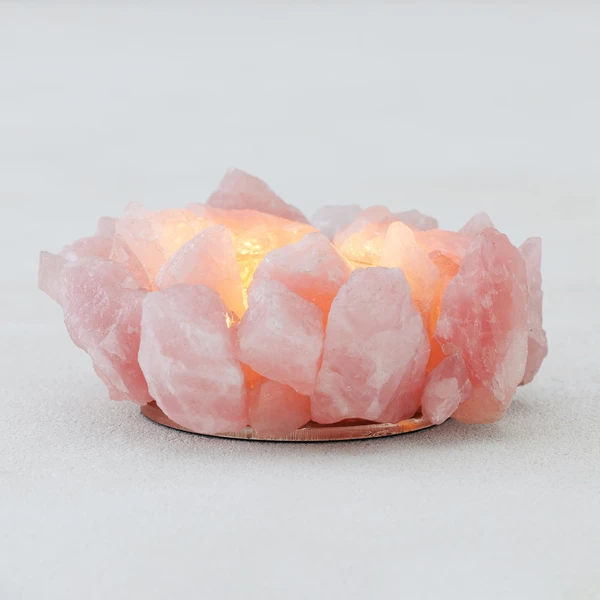Rose Quartz Tealight 5 Rose Quartz Tealight - Image 3