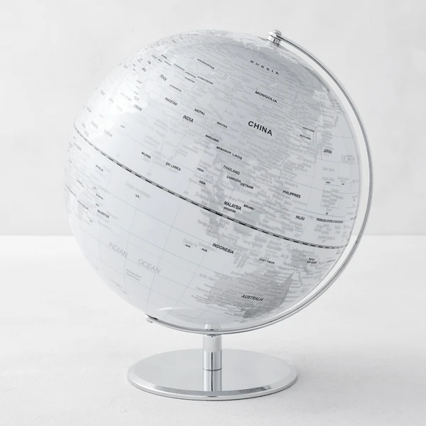 World Globe - White 3 World Globe - White