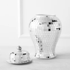 Mirrored Mosaic Canister -Home Decor webimage 160206885 1 jpg