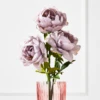 Dusty Purple Open Peony - Set Of 3 1 Dusty Purple Open Peony - Set Of 3 -Home Decor webimage 162156000