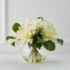 Dahlia In Glass - White 1 Dahlia In Glass - White -Home Decor webimage 168122097 jpg