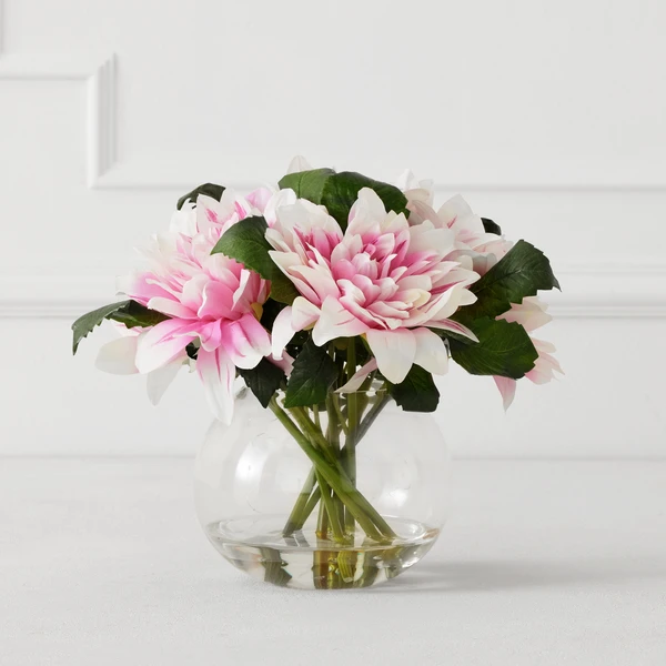 Dahlia In Glass - Blush 3 Dahlia In Glass - Blush