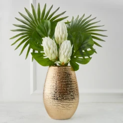 Nikki Chu - Protea In Gold Pot