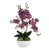 Faux Orchid Amethyst With Pot 2 Faux Orchid Amethyst With Pot -Home Decor webimage 207150086 jpg 1