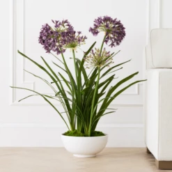 Faux Potted Agapanthus -Home Decor webimage 207919623 alt1