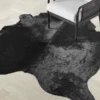 Anton Hair On Cowhide Rug - Black