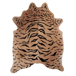 Miguel Hair On Cowhide Rug - Tan/Black 6 Miguel Hair On Cowhide Rug - Tan/Black -Home Decor webimage 620009735 1 jpg