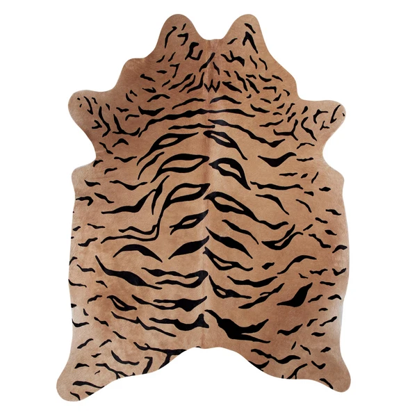 Miguel Hair On Cowhide Rug - Tan/Black 4 Miguel Hair On Cowhide Rug - Tan/Black - Image 2