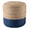 Merritt Round Pouf - Navy -Home Decor webimage 620107028 jpg