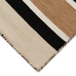 Variagated Stripe Outdoor Rug - Black -Home Decor webimage 620171760 1 jpg
