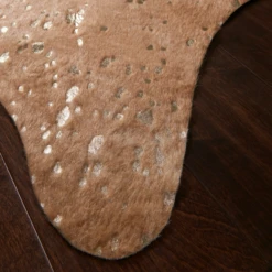 Metallic Faux Cowhide Rug - Tan 7 Metallic Faux Cowhide Rug - Tan -Home Decor webimage 620179083 DTL