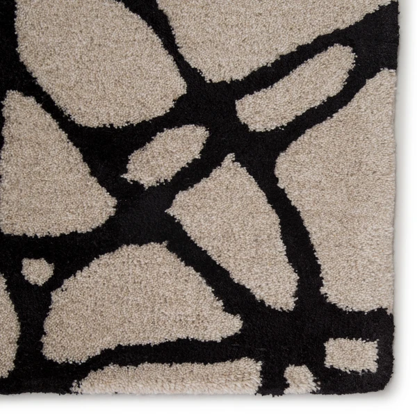 Nikki Chu - Zuri Rug - Birch/Black 5 Nikki Chu - Zuri Rug - Birch/Black - Image 3