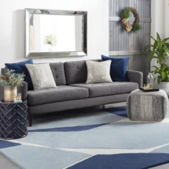 Tranquil Rug - Navy/Grey -Home Decor webimage 620718897 RV