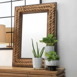 Jute Mirror -Home Decor webimage 621033254 RV1