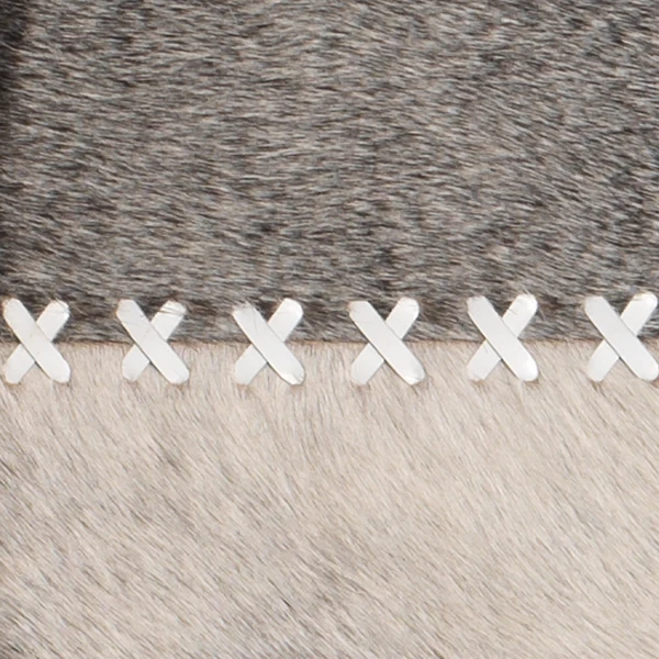 Round Cross Stitch Mirror - Grey 4 Round Cross Stitch Mirror - Grey - Image 2