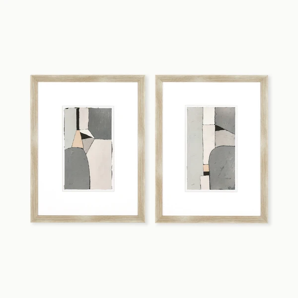 Grey Stone - Set Of 2 3 Grey Stone - Set Of 2